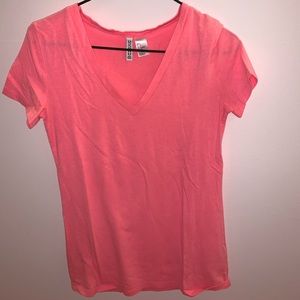 H&M DIVIDED BASIC T-SHIRT PINK